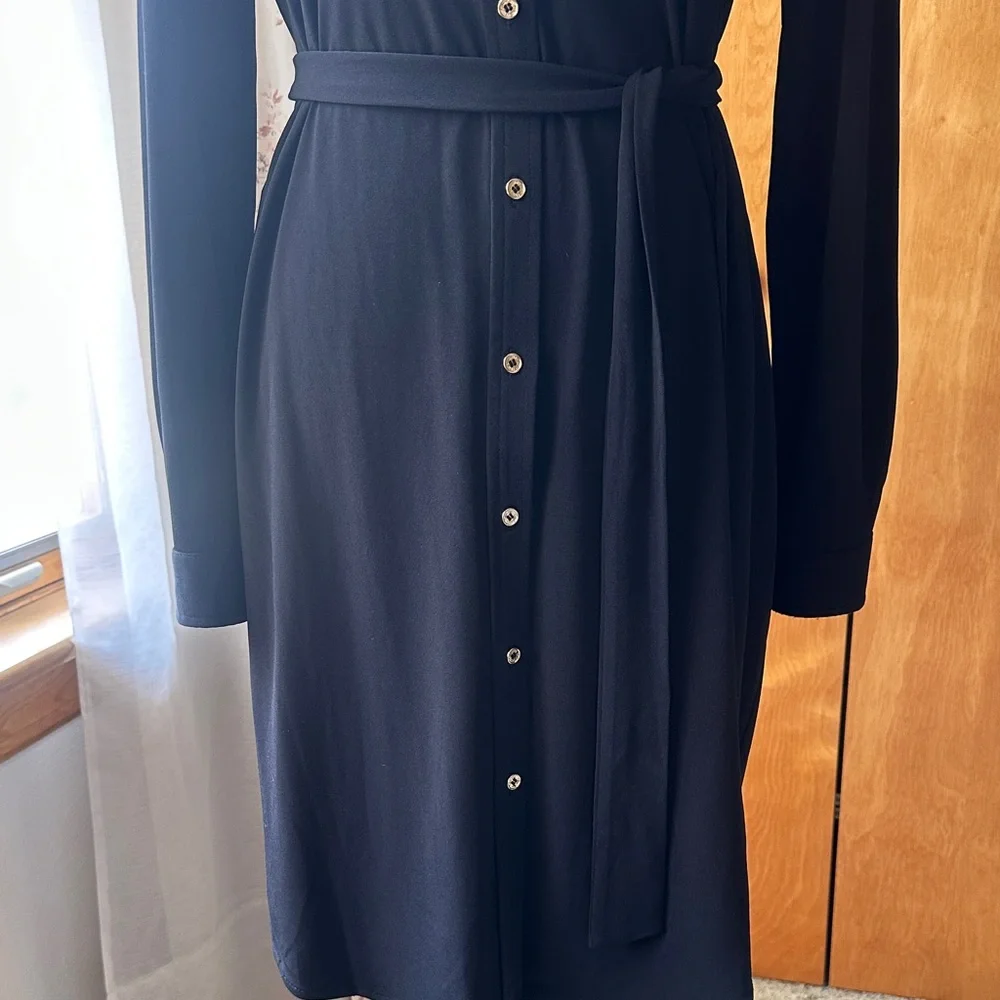 Calvin Klein: Black Button-Up Dress (EUC) - Picture 15 of 15